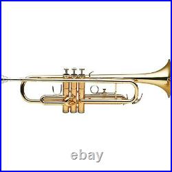 Stagg Bb Trumpet with ABS hard case Clear Lacquer Yellow Brass Bell