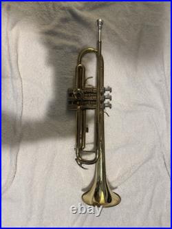Standard Gold Brass Bb Trumpet Lacquered Finish with Mouthpiece and Case