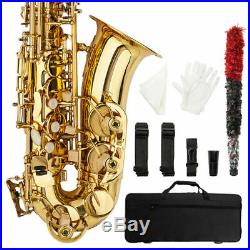 Student Paint Gold Alto Eb Sax Saxophone with Case Accessories Care Kit US Stock