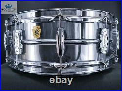 Super Ludwig Vintage Chrome Over Brass 1960-63 Snare Drum 100% Original