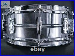 Super Ludwig Vintage Chrome Over Brass 1960-63 Snare Drum 100% Original