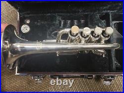 Superb Yamaha 6810S Bb/A Piccolo Trumpet In Silver