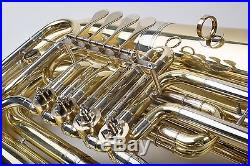 TEMPEST BBb 4-VALVE ROTARY TUBA SONOROUS MODEL COMPACT POWERFUL SOUND WITH CASE