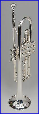 TEMPEST Bb SILVER PLATED TRUMPET B FLAT GABRIEL MODEL HAND LAPPED VALVES
