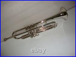 TRUMPET NEW NICKEL FINISHED Bb KEYS TRUMPET FREE CASE