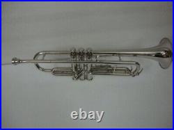 TRUMPET NEW NICKEL FINISHED Bb KEYS TRUMPET FREE CASE