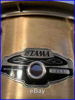 Tama 6.5 X 14 Bell Brass With Bell Brass Hoops Including Humes&Berg Enduro Case