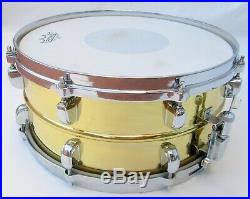 Tama Starclassic Brass Snare Drum 6.5x14 Die Cast Hoops All Original Japan