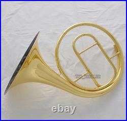 Top Gold Lacquer Natural 5 Key French Horn A/D/E/F/G Key Engraving Bell New Case