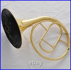 Top Gold Lacquer Natural 5 Key French Horn A/D/E/F/G Key Engraving Bell New Case