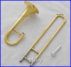 Top Quality JINBAO Gold Slide Trumpet Mini Trombone Bb Horn With Case