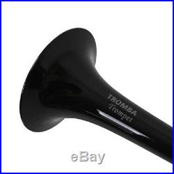 Tromba Pro Professional Ultralight Plastic C Trumpet, Black