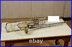 Trombone brass and nickel finish BB pitch with Hard case And Mouthpiece