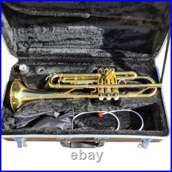 Trumpet Bundy Gold Brass Bb Student Trumpet With Mouthpiece Brush and Case
