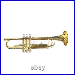 Trumpet Bundy Gold Brass Bb Student Trumpet With Mouthpiece Brush and Case
