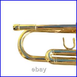 Trumpet Bundy Gold Brass Bb Student Trumpet With Mouthpiece Brush and Case