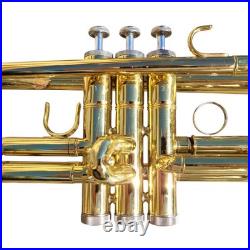 Trumpet Bundy Gold Brass Bb Student Trumpet With Mouthpiece Brush and Case