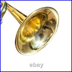 Trumpet Bundy Gold Brass Bb Student Trumpet With Mouthpiece Brush and Case