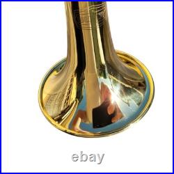 Trumpet Bundy Gold Brass Bb Student Trumpet With Mouthpiece Brush and Case