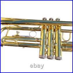 Trumpet Bundy Gold Brass Bb Student Trumpet With Mouthpiece Brush and Case