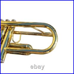 Trumpet Bundy Gold Brass Bb Student Trumpet With Mouthpiece Brush and Case