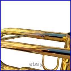 Trumpet Bundy Gold Brass Bb Student Trumpet With Mouthpiece Brush and Case