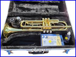 Trumpet Bundy Gold Brass Bb Trumpet With Mouthpiece Care Kit and Case