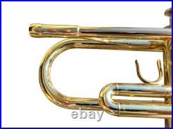 Trumpet Bundy Gold Brass Bb Trumpet With Mouthpiece Care Kit and Case