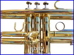 Trumpet Bundy Gold Brass Bb Trumpet With Mouthpiece Care Kit and Case