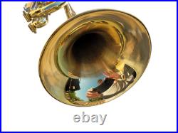 Trumpet Bundy Gold Brass Bb Trumpet With Mouthpiece Care Kit and Case