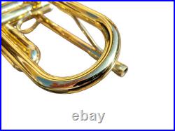 Trumpet Bundy Gold Brass Bb Trumpet With Mouthpiece Care Kit and Case Trumpet Bundy Gold Brass Bb Trumpet With Mouthpiece Care Kit and Case