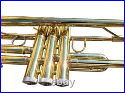 Trumpet Bundy Gold Brass Bb Trumpet With Mouthpiece Care Kit and Case