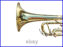 Trumpet Bundy Gold Brass Bb Trumpet With Mouthpiece Care Kit and Case