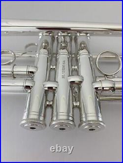 Trumpet CAROL BRASS CTR-6280H-GSS-Bb-S Trumpet-Dual Leadpipe-Silver OPEN BOX