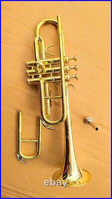 Trumpet C With Low Price Brass Trumpet C Free Case+m/p+fast Ship New Year Gift