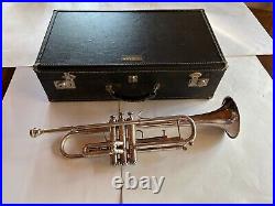 Trumpet, Getzen Capri Trumpet Silver Plated With Original Case 1970's, Original