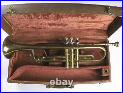 Trumpet Pan American Vintage Early 1950's With Case Authentic American Brass