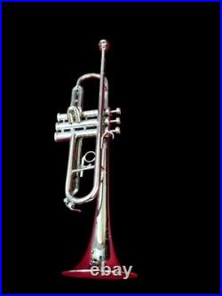 Trumpet Professional Model Jazz Instruments for Orchestra Silver Chrome Polish