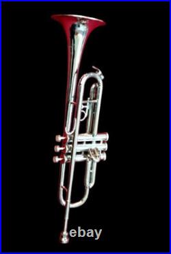 Trumpet Professional Model Jazz Instruments for Orchestra Silver Chrome Polish