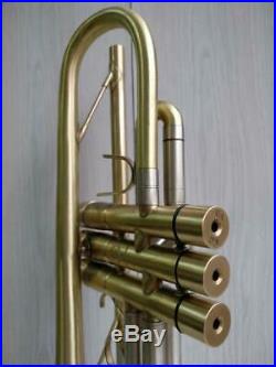 Trumpet Selmer Concept TT Paris Raw Brass with KGUBrass Heavy Trim Kit