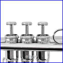 Trumpet Set for Beginners, Gold-Plated Standard Trumpet, Hard Case, 7C Mouthpiece