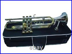 Trumpet bb Pitch Ganga JAmuna Made free Hard Case And Mouthpiece BRS MUSIC