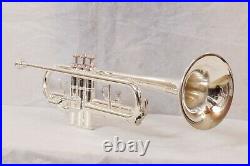 Trumpet silver plated BB pitch with Hard case And Mouthpiece