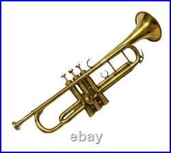 Trumpets Low Pitch Brass Musical Instrument INTERMEDIATE Students With Cushioned