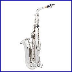 USA Brass Alto Saxophone Sax Eb E-Flat Wind Instrument with Case Gloves Straps