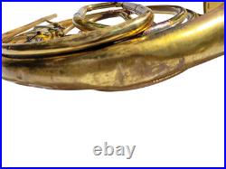 Unbranded Brass Single French Horn with Mouthpiece and Hard Case