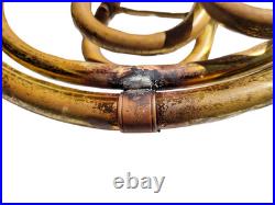 Unbranded Brass Single French Horn with Mouthpiece and Hard Case