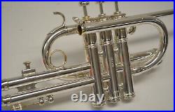 Used Benge Silver Herald Trumpet With Original Case, Resno-tempered Bell, #36692
