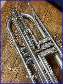 Used Silver Bach Stradivarius Bass Trumpet Model 440
