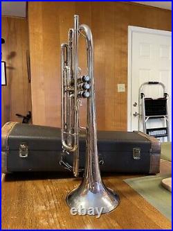 Used Silver Bach Stradivarius Bass Trumpet Model 440